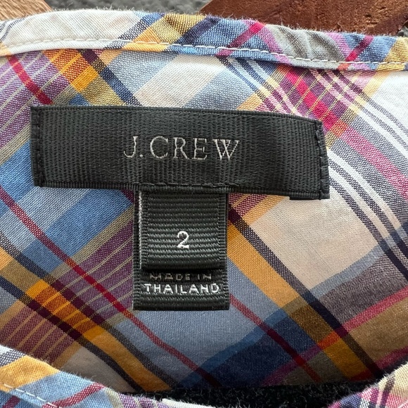 J. Crew Plaid top - Picture 8 of 9